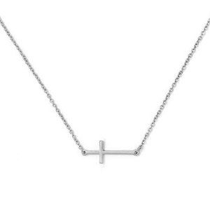 NWT Eileen Cross Necklace // Sterling Silver